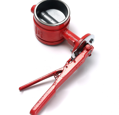 手柄式沟槽对夹蝶阀